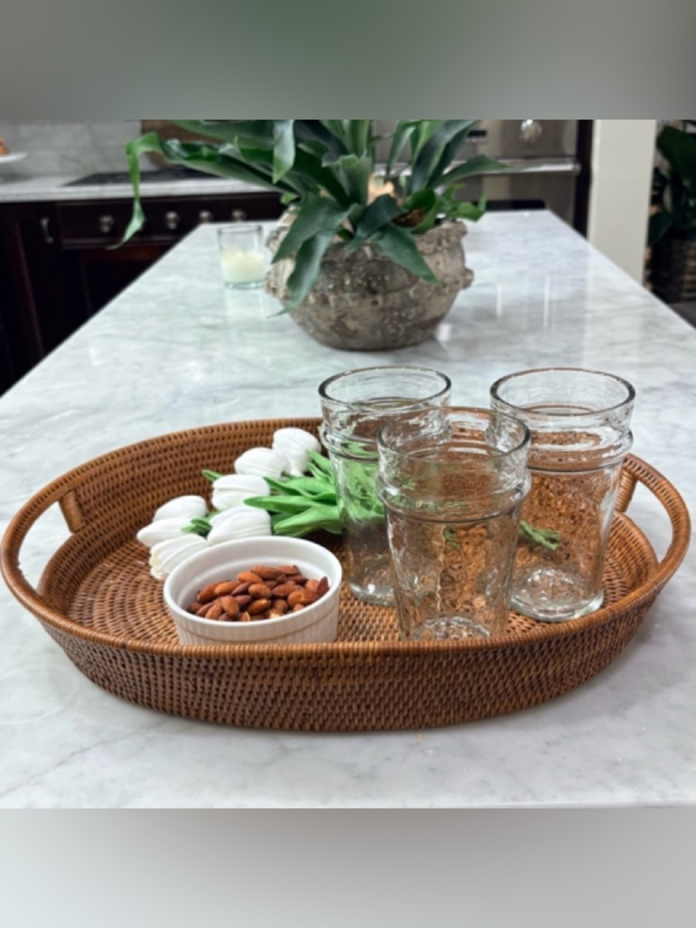 Willams Sonoma Hapao Oval Tray in Tea Stain 
18 x 14 NWT
